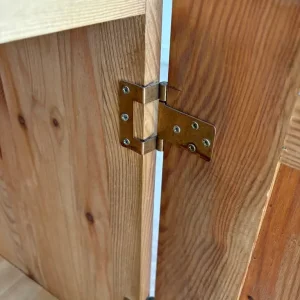 Tall 75cm Solid Pine Beside Table Cabinet with Drawer and Cupboard - Image 3