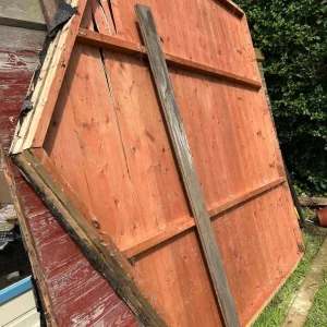 Wood panels from dismantled shed - Image 2