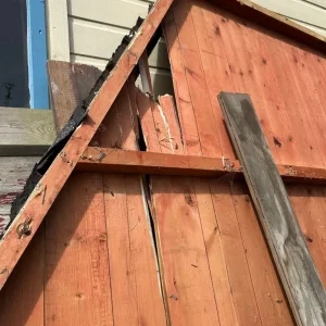 Wood panels from dismantled shed - Image 3