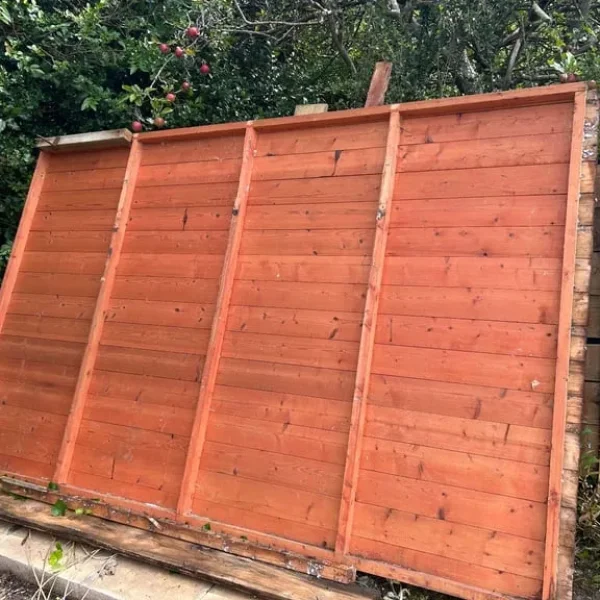 Wood panels from dismantled shed
