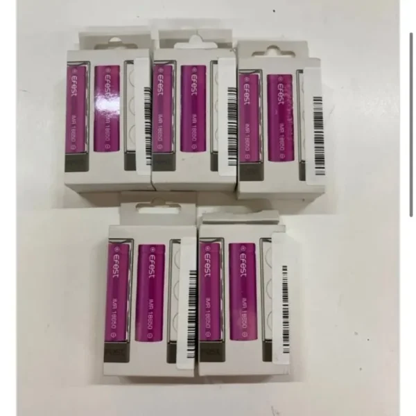 Efest IMR 18650 3.7V 3000mAh 35A Flat Top Battery Pack of 2