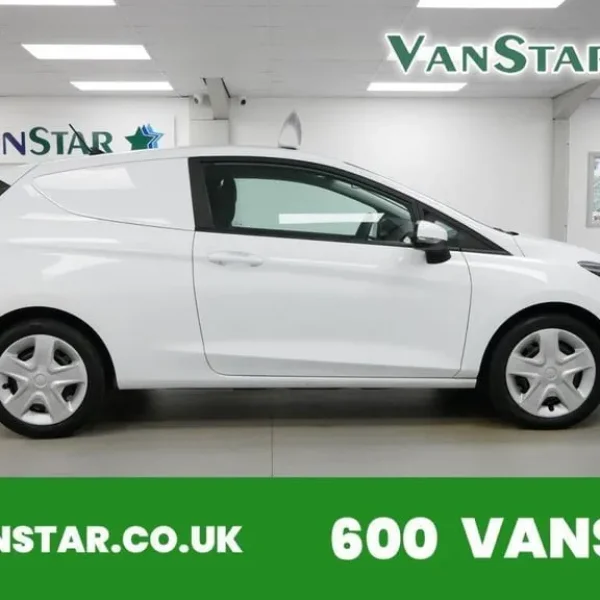 2020 Ford Fiesta Van 1.5 TDCI 85 BHP – Frozen White with Air Con, Sat Nav, Full Electric Features