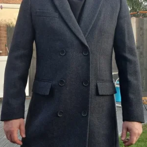 Men's knee-length coat - Size large