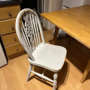 Leaf dining table with 2 chairs - Image 4