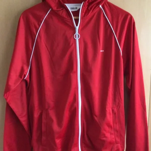 RED SOLID SPORT CARDIGAN SIZE M