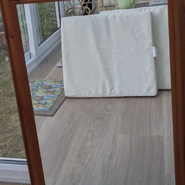 Large wooden framed mirror