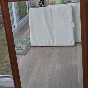 Large wooden framed mirror