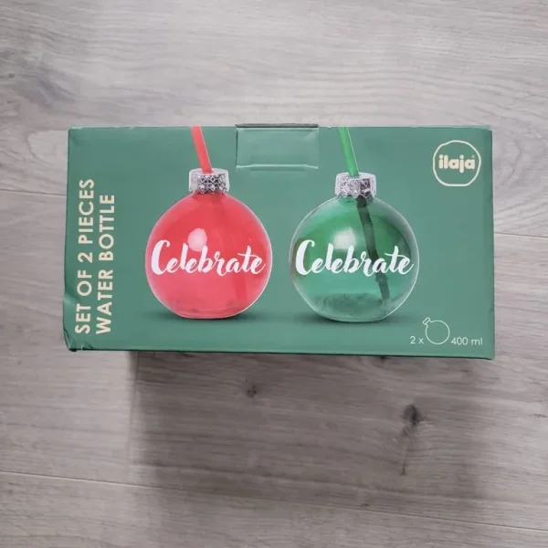 BNWT ILAJA Set Of 2 Pieces Water Cocktail Bottle