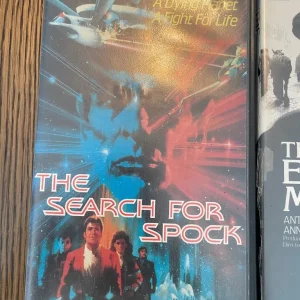 Vhs video tape film vintage vcr movie the elephant man star trek 3 the search for spock collectable - Image 2