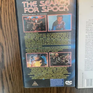 Vhs video tape film vintage vcr movie the elephant man star trek 3 the search for spock collectable - Image 4