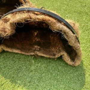 Half moon wall hanging baskets with liners - Image 4