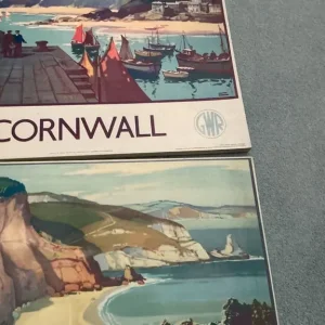 GWR X2 CANVAS MAPS OF DEVON & CORNWALL 60x48 CM - Image 4