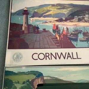 GWR X2 CANVAS MAPS OF DEVON & CORNWALL 60x48 CM - Image 5