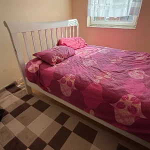 King Size Bed Frame – Solid Wood – Minor Wear 🛏️ - Image 3