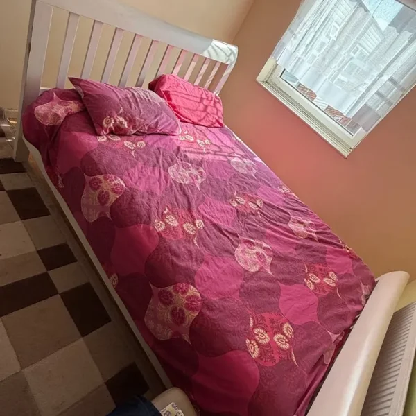 King Size Bed Frame – Solid Wood – Minor Wear 🛏️