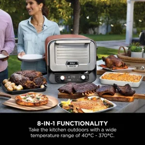 Ninja Woodfire Electric Outdoor Oven with Pizza Maker and Smoker - Image 2