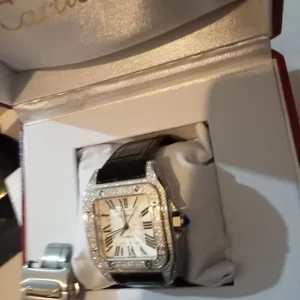 Cartier Santos Super Lux Ice Blue Watch