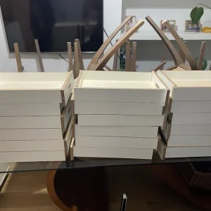 Long Desk with 8 Shelves and 16 Drawers - Image 5