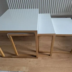 Habitat white nested tables - Image 2