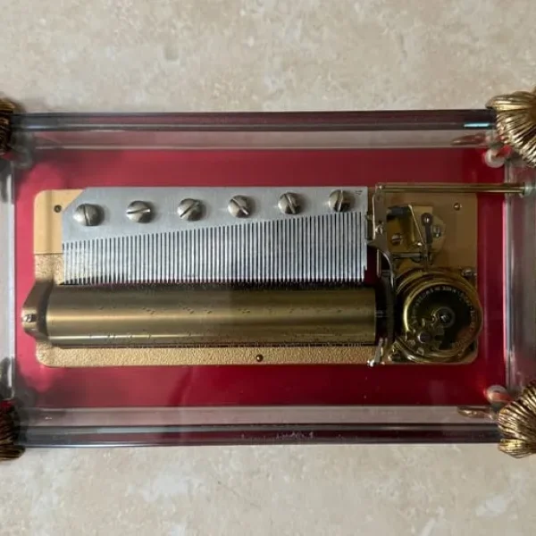 FABULOUS REUGE SWITZERLAND 3 TUNE MUSIC BOX 3/72