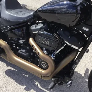 2021 Harley-Davidson Softail Fat Bob 114 Vivid Black - Image 3