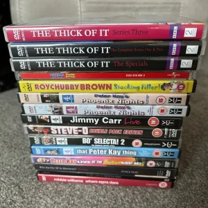 Comedy and music dvd’s