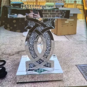 Stunning Silver Glass Coffee Table - Brand New!