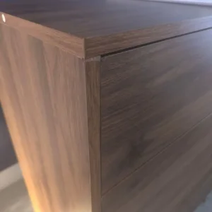 sweeek - 4-drawer chest with walnut wood effect Nepal Walnut wood-effect - Image 7