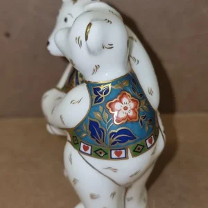 Rare Retired Royal Crown Derby Hug Bear Paperweight - Image 2