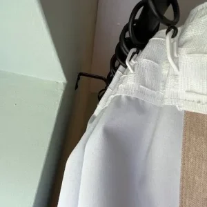 2 PAIRS OF "DUNELM" BLACK-OUT CURTAINS IN BEIGE COLOUR - Image 5