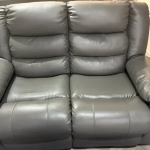 3 seater and 2 seater recliner leather sofa - Image 3