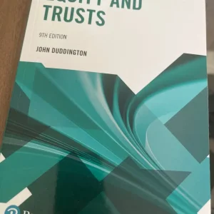 Equity & Trusts (Law) study book