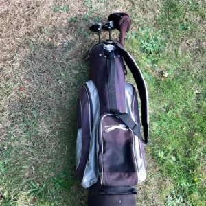 Men’s Golf Clubs Slazenger Driver 3-5 Wood 3-9 Irons Sw Pw & Putter Cart Bag - Image 2