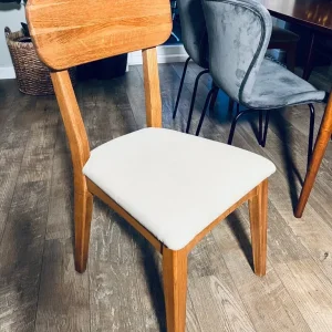 Bespoke basically new dining table set for 6 in mid.century- modern style - Image 4