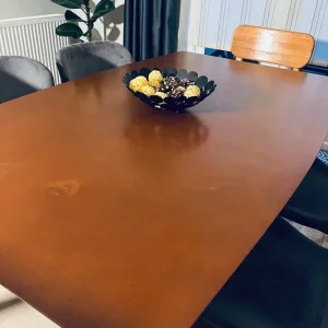 Bespoke basically new dining table set for 6 in mid.century- modern style - Image 7