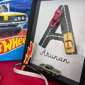 Mini Legends in Motion – Custom Hot Wheels Shadow Box for Car Enthusiasts & Collectors.