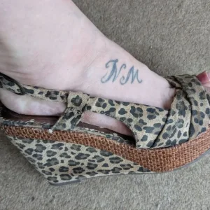 Size 7 Leopard Print Heeled Sandals CASH OR TRANSFER - Image 3