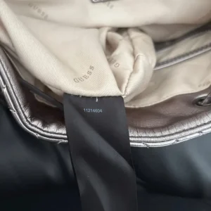 GUESS Miriam Silver Quilted Backpack. - Image 8