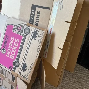 Moving boxes for free