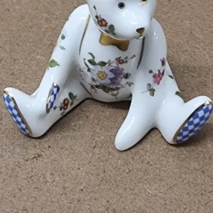 Rare Retired Royal Crown Derby Posies Boy Bear Paperweight