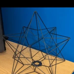 Metal Wire Frame Lampshade Star Pendant Ceiling Light Shade