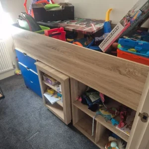 Mid sleeper Storage Bed - blue - Image 3