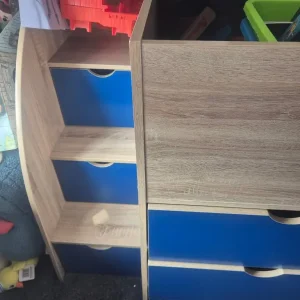 Mid sleeper Storage Bed - blue - Image 4