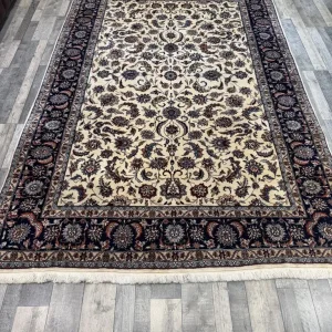 Fine luxury handmade Persian Isfahan rug 290 x 185 cm - Image 2
