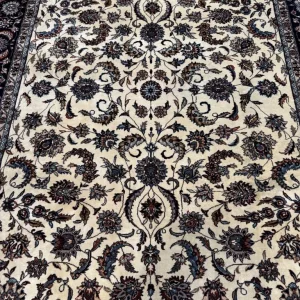 Fine luxury handmade Persian Isfahan rug 290 x 185 cm - Image 4