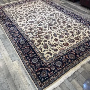 Fine luxury handmade Persian Isfahan rug 290 x 185 cm - Image 5