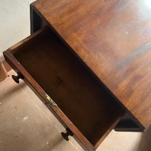 Antique/Victorian Pembroke Folding Table with Drawer - Image 4