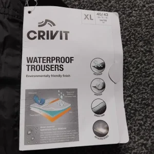 Crivit waterproof trousers size XL new with tags - Image 3
