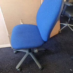 Blue Adjustable Office Swivel Desk Chair - Image 2