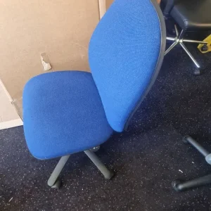 Blue Adjustable Office Swivel Desk Chair - Image 3